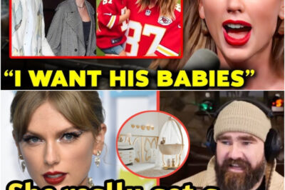 “Jason REACTS in Shock After Travis Accidentally Says Taylor Swift Gave a WHAT to His Newborn?!”. In an unforgettable moment on the New Heights podcast, Jason Kelce was left stunned after his brother Travis made a hilarious slip-up that quickly went viral. During the episode, released on Tuesday, March 25th, the Kelce brothers were chatting about a thoughtful birthday gift Taylor Swift gave to Kylie Kelce, Jason’s wife.