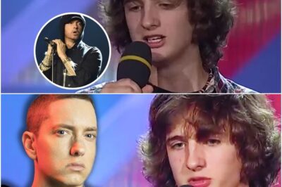 A 17-year-old boy with a stutter stepped onto the stage, his eyes filled with uncertainty as he faced the judges. Their impatience was evident as he struggled to get through a single sentence, and you could almost feel their disappointment. But then, the beat dropped—Eminem’s legendary rhythm filled the air—and suddenly, this shy kid transformed. With each word, he fired off verses with flawless precision, hitting every line like a true superstar. The audience sat frozen, jaws dropped, as he tore through the rap. By the end, the judges were left speechless, their earlier doubt replaced with awe and admiration. (TB)