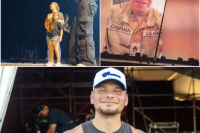 Kane Brown delivered a heartfelt surprise during his performance, inviting a military family—an emotional mom and her 8-year-old daughter—onto the stage for a touching moment. As he sang his hit song, Brown paid tribute to those who serve, creating a beautiful connection with the family and the audience. The intimate gesture left everyone in awe, highlighting his deep appreciation for military families and the sacrifices they make.