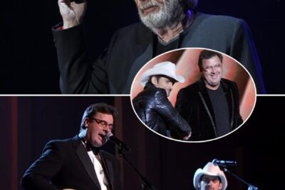 Fifteen years ago, under the bright stage lights of The Kennedy Center Honors, Vince Gill and Brad Paisley picked up their guitars and delivered a blazing tribute to Merle Haggard with “Workin’ Man Blues.” Every note crackled with grit and soul, a perfect nod to the man who lived and breathed country music. As the chords rang out, Haggard sat back, eyes locked on the stage, taking it all in. When the last note faded and the crowd roared, he summed it up in just three words—“It’s the ultimate.” And in that moment, it truly was.