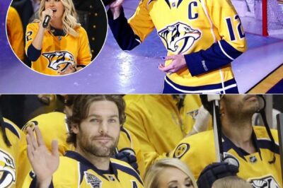 Carrie Underwood delivered an electrifying rendition of the Star Spangled Banner before Game 3 between the Nashville Predators and the Chicago Blackhawks. The country music superstar, whose husband Mike Fisher serves as the Predators’ captain, energized the crowd and set the tone for an unforgettable night of hockey. Her powerful performance captivated both fans and players alike, making it a memorable moment for Nashville.