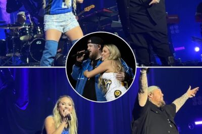 At Orlando’s Kia Center, Jelly Roll’s The Beautifully Broken Tour became a night to remember. The sold-out crowd roared as he welcomed Alexandra Kay to the stage, their chemistry electric under the spotlight. Together, they launched into a powerhouse rendition of Garth Brooks’ 1990 classic “Friends in Low Places,” turning the arena into a thunderous sing-along. Every note dripped with grit and charm, bridging generations of country music lovers. By the final chorus, the energy was palpable, the audience swaying and shouting, completely lost in a moment of unfiltered joy and connection.