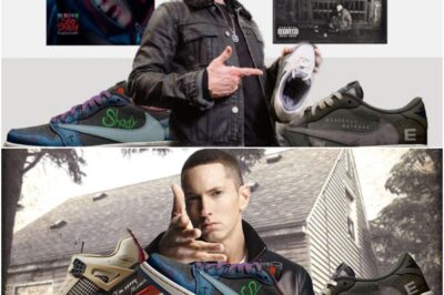 Eminem’s iconic albums transformed into jaw-dropping concept sneakers, each pair capturing the energy and grit of his legendary tracks. The second these designs hit social media, fans went wild—flooding comments with, “Take my money, now!”