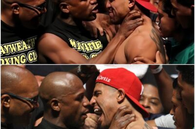 “Depressing Opponent With Elegance” After Being Headbutted, Floyd Mayweather Knocked Out Victor Ortiz Just As He Was Bowing His Head In Apology.