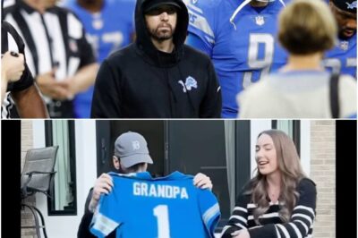Eminem’s Heartfelt Reaction to Becoming a Grandpa as Daughter Hailie Reveals Baby News with a Lions Jersey Surprise (TB)