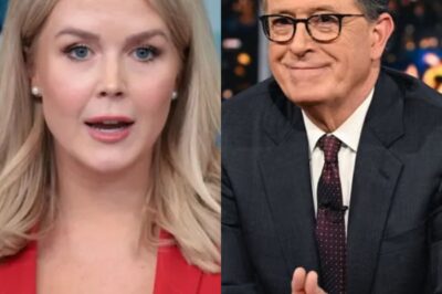 Drama explodes: Karoline Leavitt responds harshly on Stephen Colbert’s show, what truth makes everyone stunned?