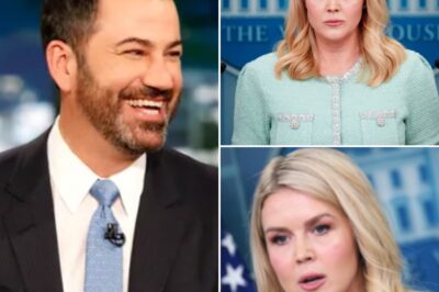 THIS JUST HAPPENED: Jimmy Kimmel CROSSES the Line and INSULTS Karoline Leavitt—The HUMILIATING Backlash That Left Him Speechless! In an explosive live TV moment, Jimmy Kimmel took things too far when he insulted Karoline Leavitt, and the backlash was nothing short of brutal.