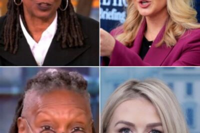 Mic drop moment—Karoline Leavitt hilariously roasts Whoopi Goldberg and The View in live TV showdown. With sharp wit and unshaken poise, Karoline Leavitt delivered a savage takedown of Whoopi Goldberg and The View, lighting up the screen and leaving the hosts visibly stunned. The clash wasn’t just funny—it was fierce, fast, and unforgettable. Here’s why this viral moment has everyone talking…