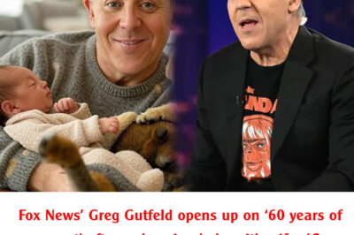 Fox News’ Greg Gutfeld opens up on ‘60 years of regret’ after welcoming baby with wife, 42