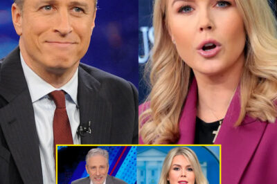 In a jaw-dropping clash that has the internet buzzing, Jon Stewart boldly challenged Karoline Leavitt, only to be met with a savage comeback that left him utterly humiliated! Discover how this unexpected exchange sparked hysterics online and turned the tables in a way no one saw coming!