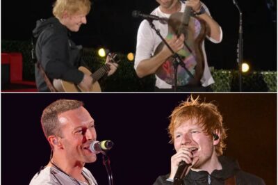 Chris Martin and Ed Sheeran Create Magic Performing a Coldplay Hit, Sharing Joyful Smiles and a Powerful Chorus, Culminating in a Spine-Chilling Crowd Sing-Along After 3:30.