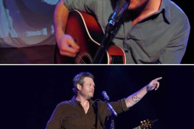 Blake Shelton laid his heart bare in a raw, stripped-down rendition of the 1990 classic “She Talks to Angels.” Gone were the flashy lights and big production; it was just Blake, his guitar, and the kind of honesty that stops you in your tracks. With every note, he let his vulnerability show, his voice carrying a weight that hit straight to the core. The stripped-back performance wasn’t just music—it was a window into Blake’s soul, leaving the audience captivated and deeply moved.