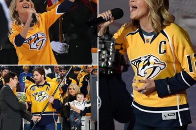 Carrie Underwood delivered an electrifying performance of the “Star Spangled Banner” before Game 3 between the Nashville Predators and the Chicago Blackhawks. The country music superstar, whose husband Mike Fisher is the Predators’ captain, fired up the crowd and set the stage for an unforgettable night of hockey. Her powerful rendition stirred both the fans and players, making it a moment to remember for Nashville.