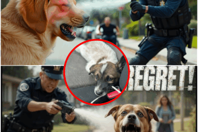 Heart-Stopping Regret: Brave Officer’s Shocking Decision to Pepper Spray Limping Stray Turns Into Unimaginable Guilt After Tearful Reunion With Devastated Owner—A Day That Will Haunt Him Forever