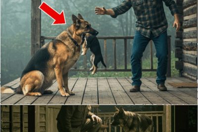 Heartbreak at Dawn as Grieving German Shepherd Cries While Carrying Her Dying Puppy to a Stranger—What the Man Does Next Defies Belief and Brings the Internet to Tears! Witness the Miraculous Moment That Changed the Fate of a Helpless Pup and Left Thousands Demanding to Know the Whole Story.