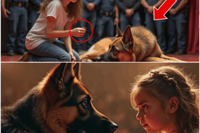 Shocking Twist at Police Dog Auction: Tearful Child’s Desperate Plea Uncovers Dead Father’s Hidden Case—Exposing Ruthless Powerbrokers, Betrayal, and a Conspiracy That Puts the Whole Family in Grave Danger—But the Most Astonishing Moment Comes When the K9 Breaks Free for His True Master!