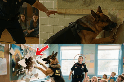 National Frenzy as K9 Dog Unveils Decades-Old Bombshell at School Assembly: Hidden Wall Panel Behind Innocent Mural Leads to Discovery of Cold War Intelligence, Secret Weapons, and Forgotten Spies—History Rewritten in Minutes Thanks to Rex, the Four-Legged Detective Who Changed Everything Forever!
