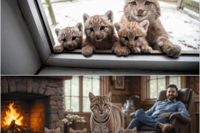 Arctic Nightmare Turns to Heartwarming Miracle at -48°C as A Bobcat Mother With Three Cubs Arrives at a Man’s Home—What He Does Leaves Everyone in Tears! His Unbelievable Compassion Sparks a Global Movement and Redefines What It Means to Help Wild Animals in Dire Need.