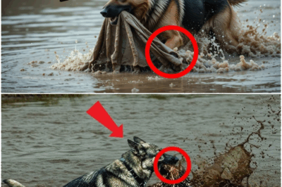 A K9 German Shepherd’s frantic actions during a tense search drew a crowd of curious locals. The moment they realized what the dog was trying to save, silence fell and faces turned pale—the secret uncovered was so shocking that it changed everything they thought they knew about their quiet town.