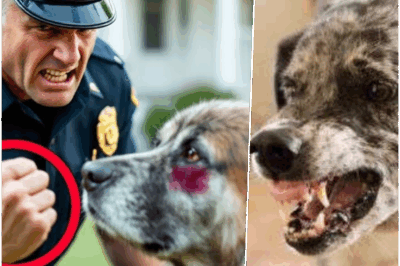 Unbelievable Standoff! Officers Intimidate Frail Old Dog in Apparent Abuse, but the Moment the Devoted Owner Arrives, the Crowd Gasps in Shock as a Stunning Revelation Turns the Entire Confrontation Upside Down—A Story That Will Stir Your Soul and Shake Your Faith in Authority Figures!