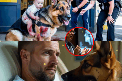 Bloodied Dog Stuns Police: German Shepherd Bursts Into Montana Station Carrying Helpless Baby on Back, Officers Confront Harrowing Storm Carnage and Uncover Heart-Wrenching Family Secret!