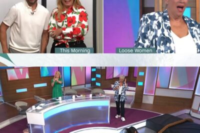 “‘Is Nadia alright?’ – Chaos erupts on Loose Women as Nadia Sawalha falls live on air during a tug-of-war game, leaving Josie Gibson concerned, Denise Welch stunned, and Myleene Klass mortified