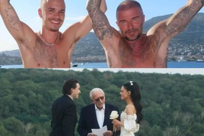 Romeo Beckham tagged his dad, David, in a cheeky Instagram post after the England star’s oldest son, Brooklyn, brutally cut him out of his vow renewal ceremony with Nicola Peltz