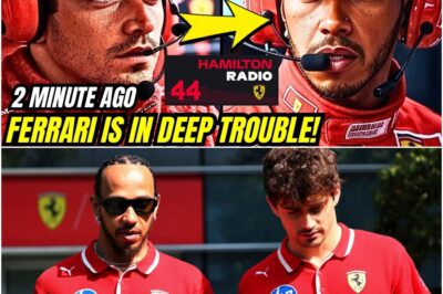 In a stunning twist, Lewis Hamilton hinted that Ferrari may be in deeper trouble than anyone imagined. Explosive new evidence has surfaced, raising alarming questions about the team’s future. Could this be the beginning of a massive downfall for the iconic racing giant? The paddock is buzzing with rumours.