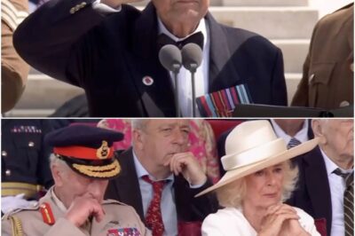 Queen Camilla’s tears as veteran ‘goes off script’ to make comment about King Charles’ cancer at VJ Day service!