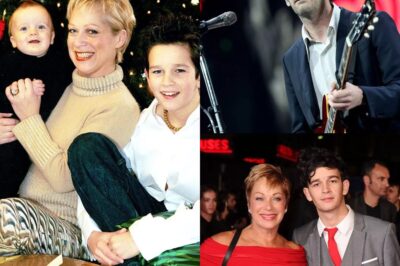 Denise Welch’s sweet bond with The 1975’s Matty Healy as she supports him at Glastonbury