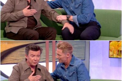 The One Show halted as Ronan Keating comforts Rick Astley during coughing fit!