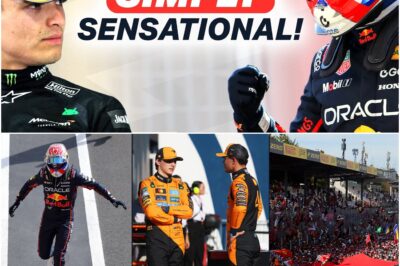“Max Verstappen Breaks F1 Record at Monza, McLaren Faces Urgent Championship Battle!”  Max Verstappen has obliterated an F1 record in Monza, sending shockwaves through the grid. McLaren now finds itself under pressure, fighting to stay alive in the title race. Will they bounce back or succumb to Verstappen’s domination? The stakes are higher than ever before.