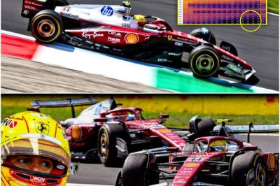 “Monza GP: Ferrari Left Stunned by Hamilton’s Unbelievable Telemetry Performance!”  Hamilton’s performance during the Monza GP left Ferrari engineers absolutely stunned. His telemetry data from the race showed a level of control and precision that has left the team speechless. Ferrari is now forced to reevaluate their entire strategy after seeing how Hamilton’s data shattered expectations.