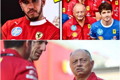 A major shake-up at Ferrari as two of the team’s top engineers leave unexpectedly, leaving both Lewis Hamilton and team principal Fred Vasseur stunned by the sudden departures. Could this be the beginning of a bigger crisis within the Scuderia team?