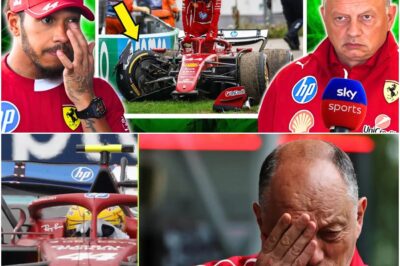 A Champion’s Nightmare: Hamilton’s “Stupid Mistake” Ignites Vasseur’s Fury and Plunges Ferrari into Crisis