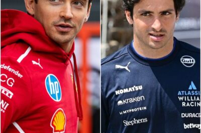 One Radio Message, Two Fates: Leclerc’s Graceful Nod to Ex-Teammate Sainz Exposes Deepening Rift with Hamilton at Ferrari