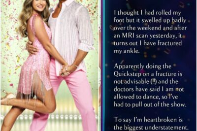 Dani Dyer ‘heartbroken’ as she is forced to pull out of Strictly due to an injury!