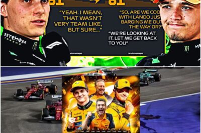 The Lie Shatters: Leaked Radio Reveals Oscar Piastri’s ‘Furious Betrayal’ by Lando Norris and McLaren at Singapore GP