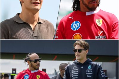 The Symbolic Crown: George Russell Recreates Hamilton’s Iconic Photo in Singapore Win, Signaling a Dramatic Changing of the Guard