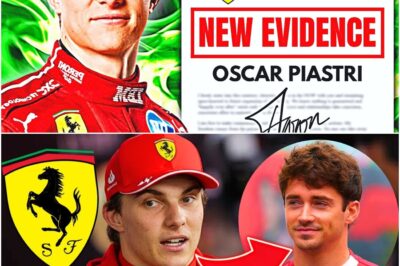 The Scarlet Red Destiny: Leaked Evidence Confirms Shocking Twist Pitting Oscar Piastri Against McLaren and Charles Leclerc
