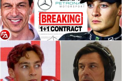 The Contract, The Clause, and The Coming Storm: Inside the Shocking Truth of George Russell’s Mercedes Deal