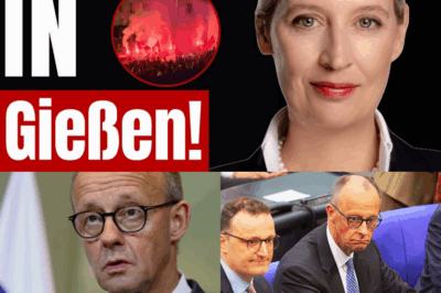 Das skandalöse Schweigen: Merz und Steinmeier ducken sich weg, während Linke mit Bengalos marschieren – Gießen zeigt den Zerfall der deutschen Demokratie