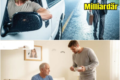 Alleinerziehender Vater half einem alten Mann im Regen – am nächsten Tag rettete ER ihren Job!