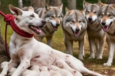 Ein Mann fesselte eine Hündin und ihre Welpen – und niemand hätte ahnen können, wer sie retten würde.