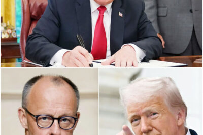 Trumps Worte schlagen ein wie eine Bombe – Merz blamiert vor der ganzen Welt!