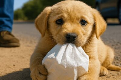 Der Welpe winselte und wollte die Tasche nicht loslassen – bis er endlich verstand, warum.