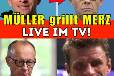 TV-Beben live: Thomas Müller stürmt die Bühne und zerlegt Friedrich Merz nach übler Attacke auf Alice Weidel – „Das ist die rote Karte für den Anstand!“