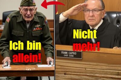 Weltkriegsveteran wegen Diebstahls vor Gericht gezerrt Richter Caprios Urteil rührte alle zu Tränen
