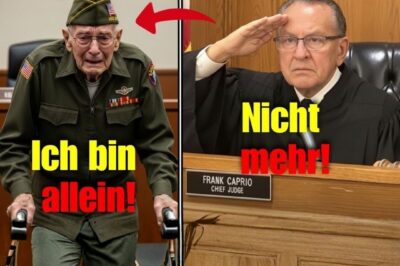 Weltkriegsveteran wegen Diebstahls vor Gericht gezerrt Richter Caprios Urteil rührte alle zu Tränen