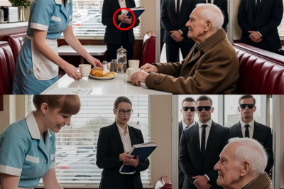 Eine Kellnerin half jeden Morgen einem alten Mann – bis seine Anwälte mit 4 Leibwächtern hereinkamen_d